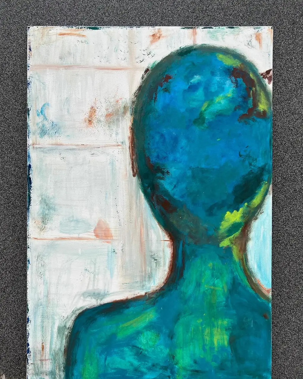 Custom hand-painted mirror artwork commission by Rabia Nasir at Picturesque